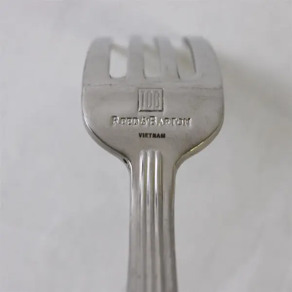 Lot of 2 Reed & Barton Tilden 18/10 Stainless Dinner Fork & Place Spoon