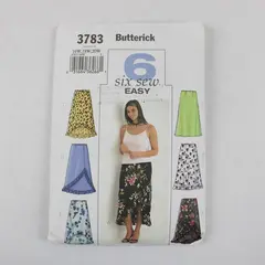 2003 Butterick Pattern 3783 Women's Skirts Size 16W-20W UNCUT