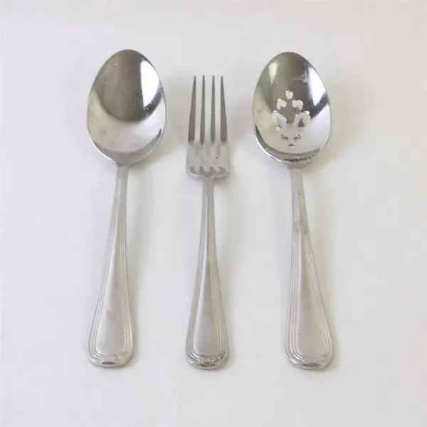 Lot of 3 Reed & Barton Woodbury 18/10 Stainless 2 Tablespoons 1 Dinner Fork