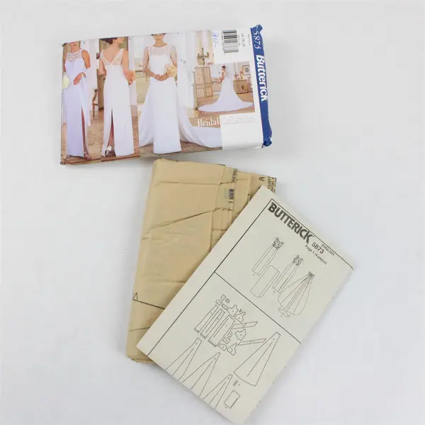 1998 Butterick Pattern 5873 Misses' Petite Wedding Dress Size 14-18 UNCUT