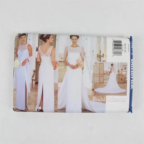 1998 Butterick Pattern 5873 Misses' Petite Wedding Dress Size 20-24 UNCUT