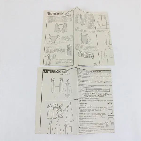 1998 Butterick Pattern 5873 Misses' Petite Wedding Dress Size 20-24 UNCUT