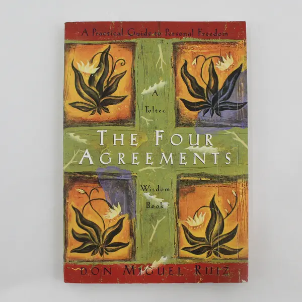 VTG The Four Agreements A Toltec Wisdom Book by Don Miguel Ruiz 1997 PB Good