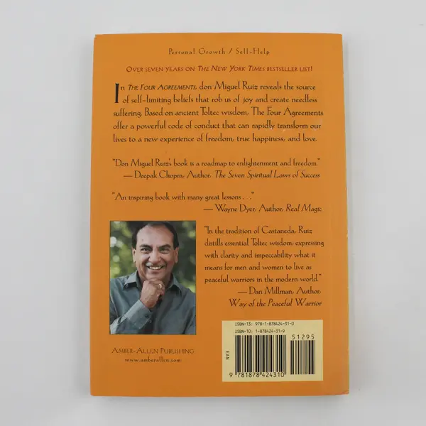 VTG The Four Agreements A Toltec Wisdom Book by Don Miguel Ruiz 1997 PB Good