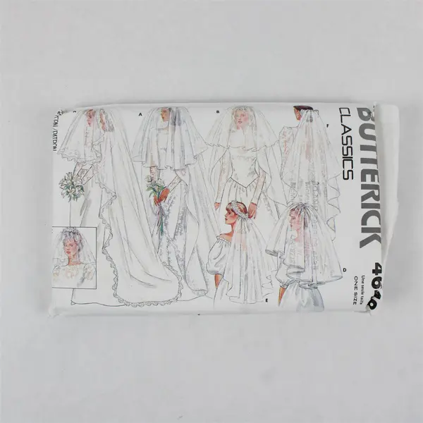 1987 Butterick Pattern 4649 Women's Veils Size One Size UNCUT