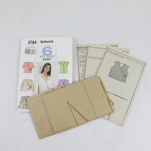 2003 Butterick Pattern 3784 Women's Tops Size 22W-26W UNCUT