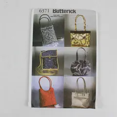 2001 Butterick Pattern 6371 Women's Purses One Size UNCUT
