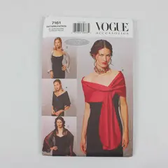 1999 Vogue Pattern 7161 Women's Evening Wraps UNCUT