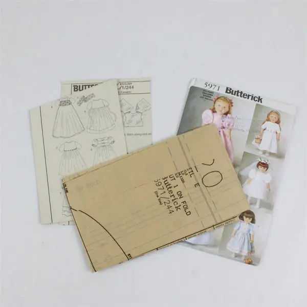 Lot 9 Vintage 18in Doll Sewing Patterns Butterick Simplicity McCalls Crafts