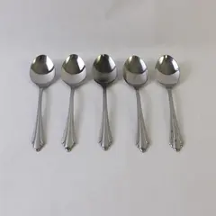 Lot of 5 Reed & Barton Select Teaspoons Rebacraft Sarajevo Stainless Steel