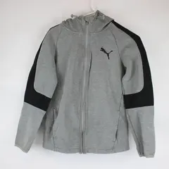 Puma Boy's  Gray Zip-Up Hoodie Size Small