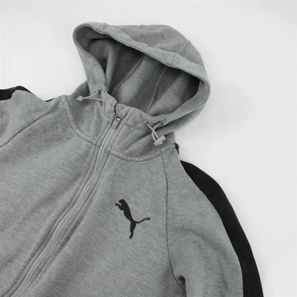 Puma Boy's  Gray Zip-Up Hoodie Size Small