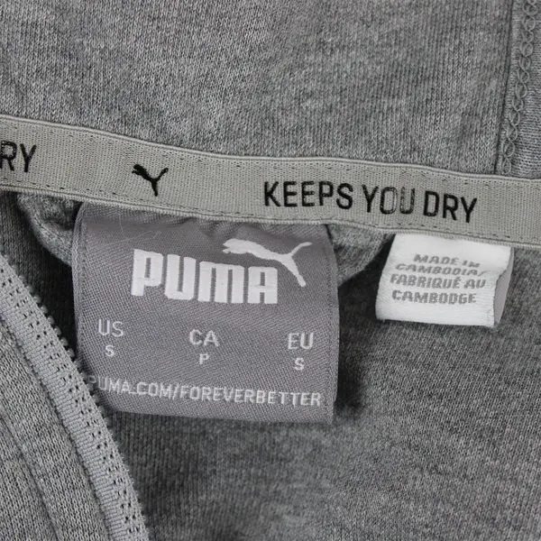 Puma Boy's  Gray Zip-Up Hoodie Size Small