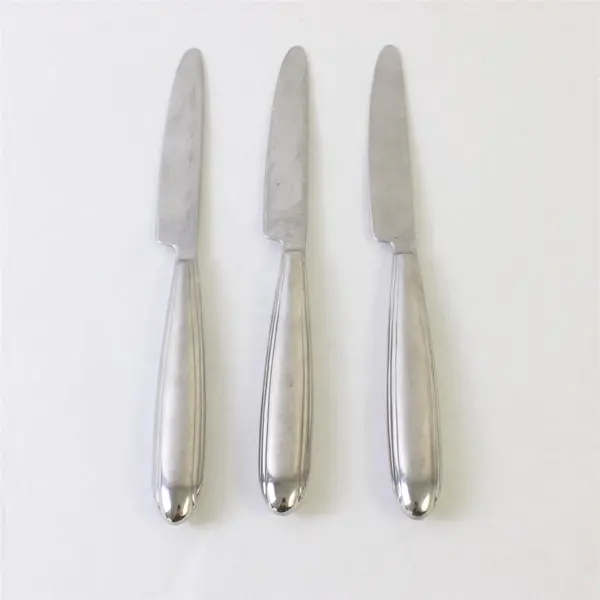 Lot of 3 Retroneu Leopold Dinner Knives 18/10 Stainless Steel