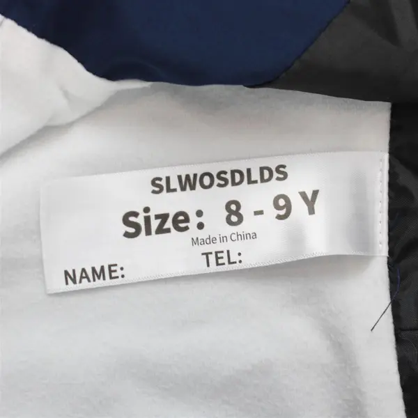 SLWOSDLDS Boys Navy Blue Hooded Full Zip Rain Jacket Size 8-9Y