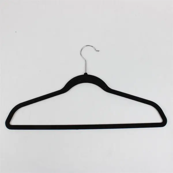 Lot of 9 Joy/Unbranded Velvet Coat Hangers in Black