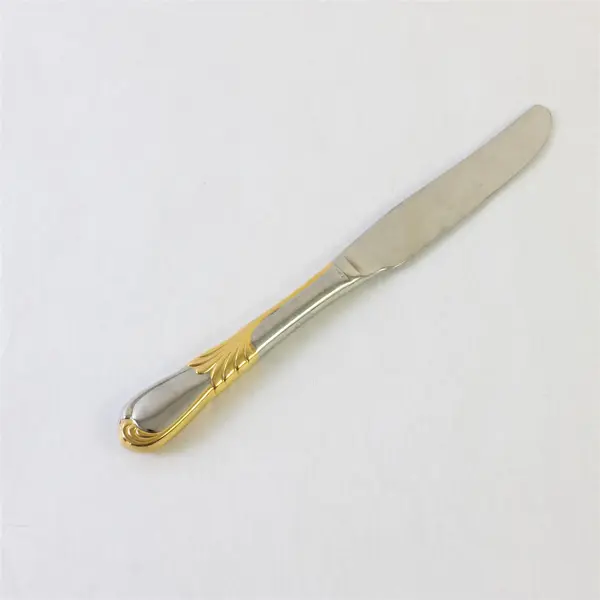 Lot of 5 Retroneu Linda Gold 18/8 Stainless Dinner Knives