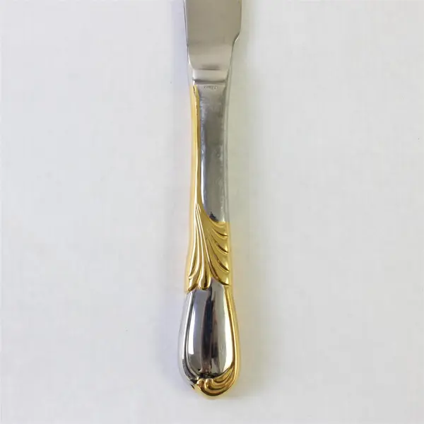 Lot of 5 Retroneu Linda Gold 18/8 Stainless Dinner Knives