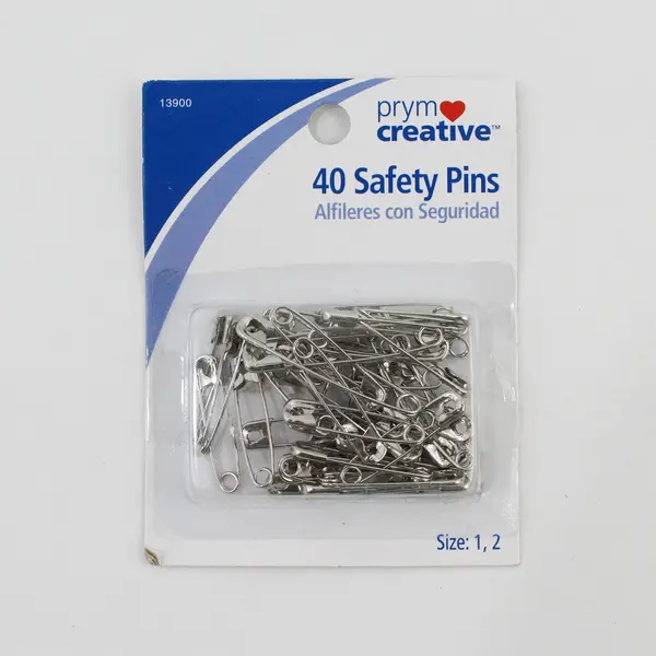 Lot of 3 Packs of Nickel-Plated Steel Safety Pins: Prym Creative/Prym-Dritz
