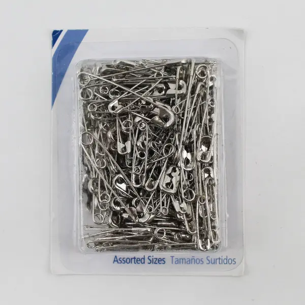 Lot of 3 Packs of Nickel-Plated Steel Safety Pins: Prym Creative/Prym-Dritz