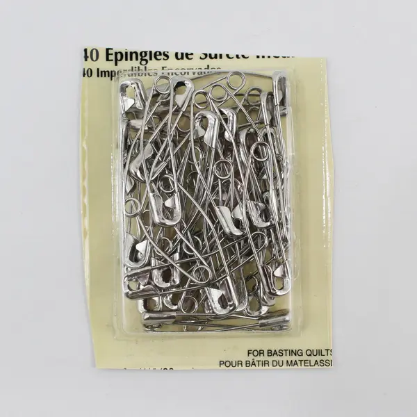 Lot of 3 Packs of Nickel-Plated Steel Safety Pins: Prym Creative/Prym-Dritz