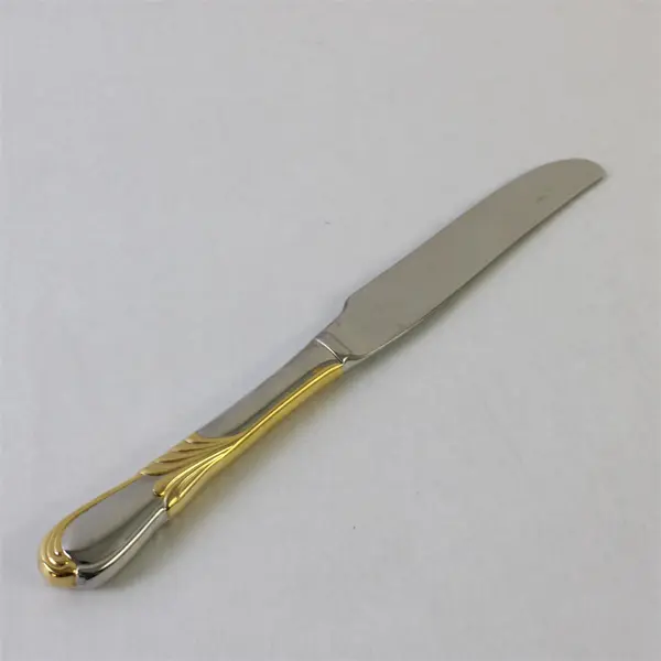 Lot of 3 Retroneu Linda Gold 18/8 Stainless Dinner Knives Korea