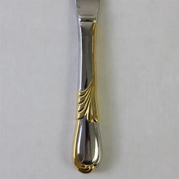 Lot of 3 Retroneu Linda Gold 18/8 Stainless Dinner Knives Korea