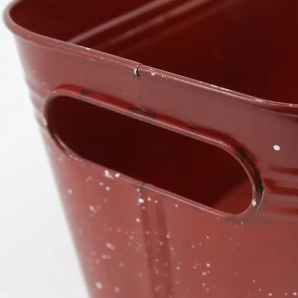 Harry & David Red Metal Gift Display Basket 13.8x6.2x6 in