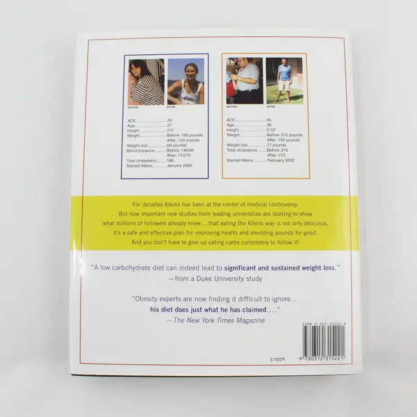 Atkins for Life The Complete Controlled Carb Program Robert C Atkins 2003 HC DJ