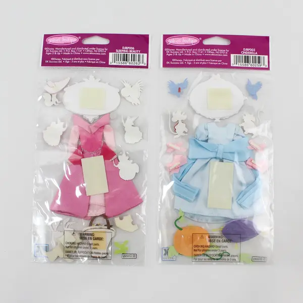 Lot of 2 Disney Sticker Collage Sleeping Beauty Cinderella