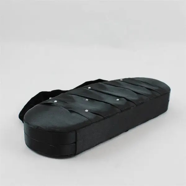 Victoria's Secret Black Satin Evening Clutch Pleated Rhinestone Embellished