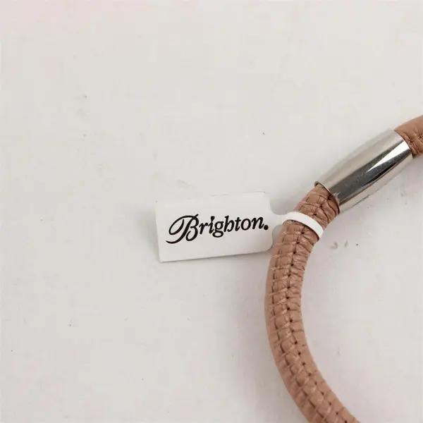 NWT Brighton Woodstock Beige Leather Bracelet M/L