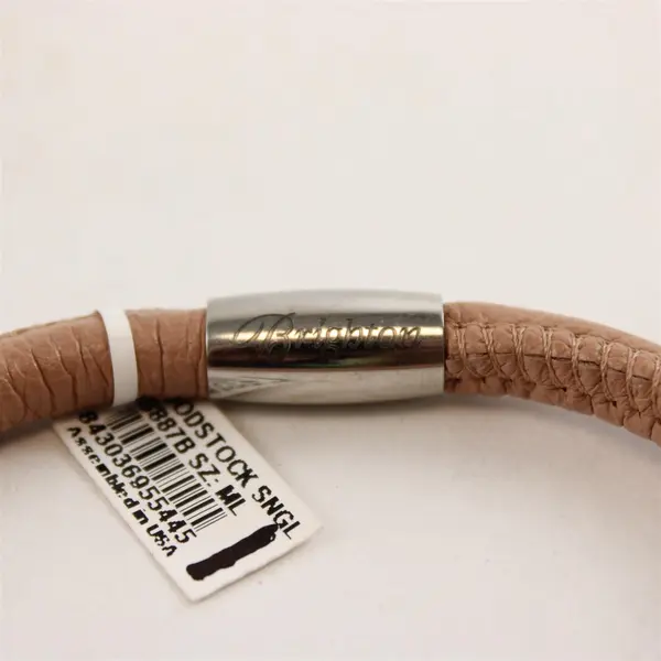 NWT Brighton Woodstock Beige Leather Bracelet M/L