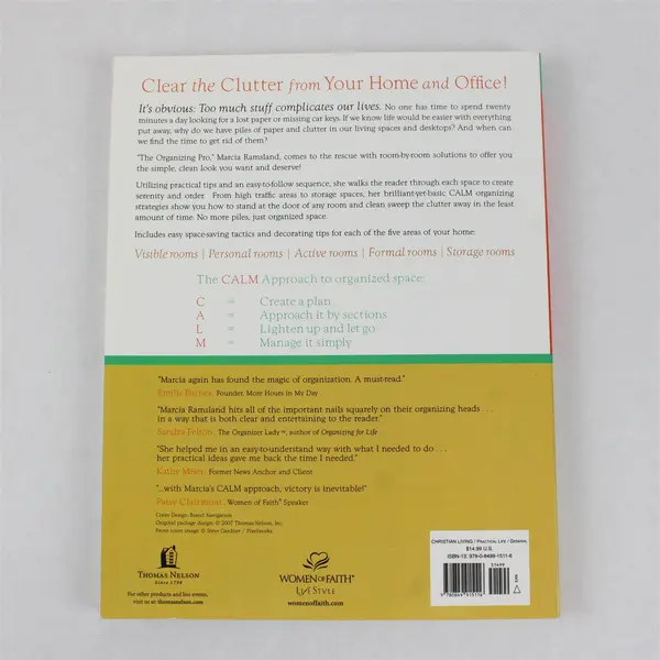 Simplify Your Space Create Order & Reduce Stress Marcia Ramsland 2007 Paperback