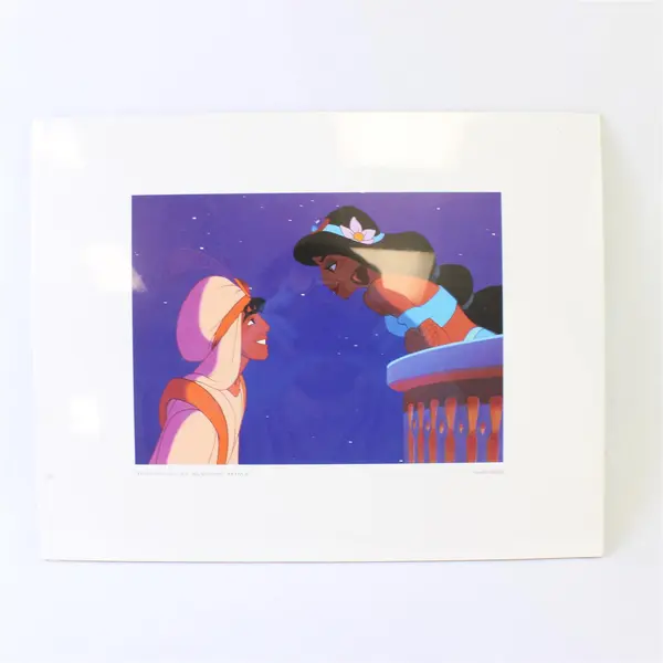 Disney Aladdin Goodnight My Handsome Prince Lithograph 11x14