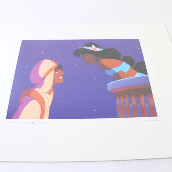 Disney Aladdin Goodnight My Handsome Prince Lithograph 11x14