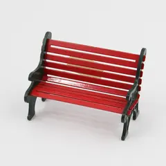 Dept. 56 Red Wrought Iron Park Bench 56445 