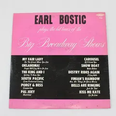 Earl Bostic, Plays The Hit Tunes Of Big Broadway Shows, 12" Vinyl Record