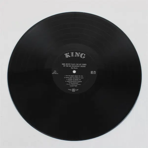 Earl Bostic, Plays The Hit Tunes Of Big Broadway Shows, 12" Vinyl Record