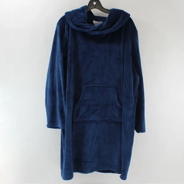Softies By Paddimurphy Women's 2X/3X Blue Plush Blanket Hoodie
