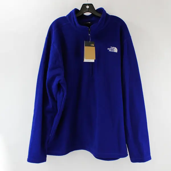 The North Face Mens XXL Fleece Pullover Quarter Zip Lapis Blue Jacket