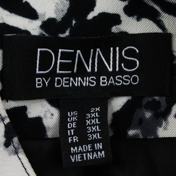 Dennis by Dennis Basso Women 2X Off-White/Black Cheetah Print Coat