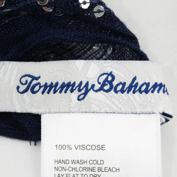 Tommy Bahama Navy Sequin Stripe Infinity Scarf Sparkle Lightweight OS