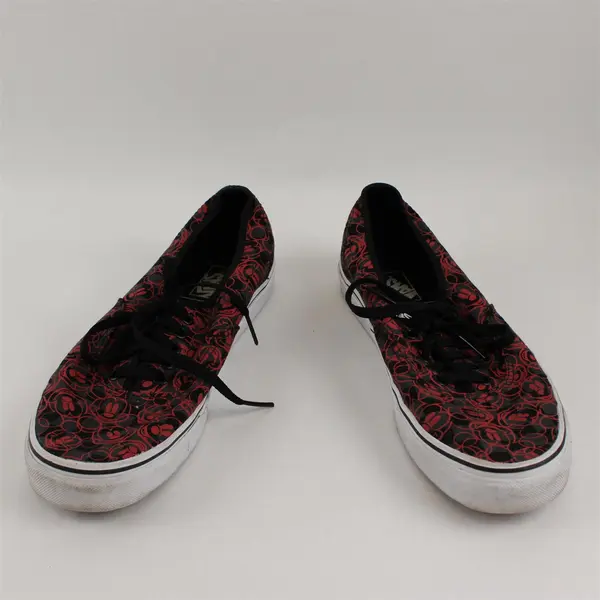 Vans Disney Red and Black Mickey Mouse Print Sneakers Men's U.S. 9