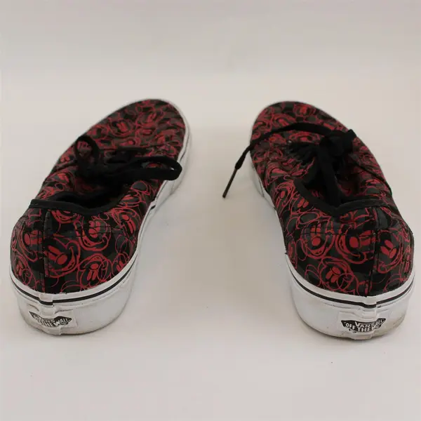Vans Disney Red and Black Mickey Mouse Print Sneakers Men's U.S. 9