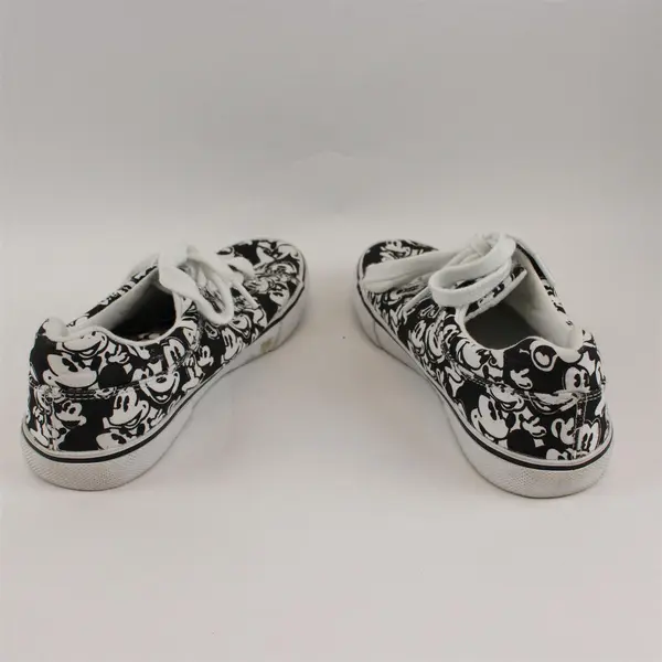 Disney Black and White Mickey Mouse Print Sneakers Men's U.S. 9