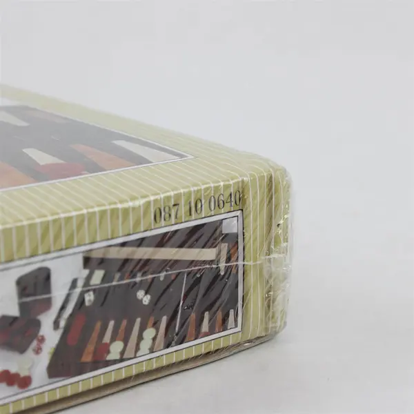 Backgammon Classic Game of Strategy Leatherette Case Travel Set