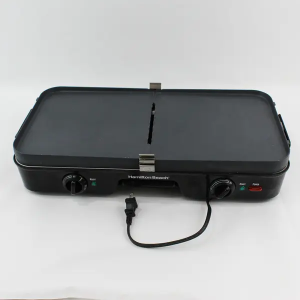 Hamilton Beach 38546MN Electric Grill Griddle Non-Stick Adjustable