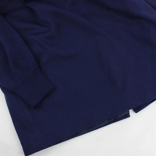 Vintage 80s Ciao Ltd 100% Wool Sweater Dress Blue Size 16