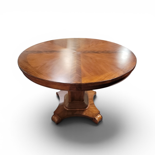 Round Wood Counter Height Dining Table on Pedestal Base - Local Pickup Only